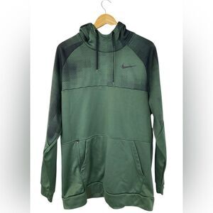 Nike Therma Men's Green/Black Fleece Training Hoodie.  Size XL